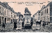 Audenaerde. Jesuiten plein, fontein opgericht aan den Konig der Belgen. Plaine des Jesuites Fontaine (1930) 