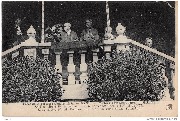 Fêtes de la Victoire (juillet 1919)Gand Le roi Albert 1er ,M.Poincaré et le maréchal Foch à l Hôtel de Ville...  
