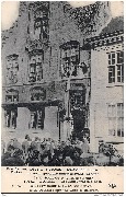 1914 Furnes Hôtel qui a reçu un obus quelques minutes avant l arrivée de M Poincaré et le Roi des Belges The Hôtel... 