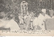 Averbode. Kroningsfeesten Aug. 1910. De Prelaat van Averbode en het Mariabeeld - Le Prélat d'Averbode et la Statue