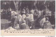 Averbode. Kroningsfeesten Aug. 1910. Kardinaal Mercier zegent de Kronen - Le Cardinal bént les Couronnes