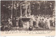 Averbode. Kroningsfeesten Aug. 1910. Kardinaal Mercier kroont het Beeld - Le Cardinal couronne la Statue 
