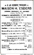 A LA GRANDE FABRIQUE MAISON H.ESDERS Kipdorp 47 Anvers(publicité)