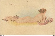 Femme nue lisant un livre