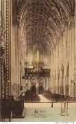 Liège. Intérieur de l'Eglise St Jacques. Tribune d'orgue 