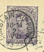 Roi Albert type I 15 centimes violet