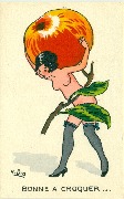 Bonne à croquer (femme nue aportant une pomme)