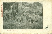 Robert 'Raphaël) Les chiens du pauvre. Salon de Bruxelles 1903