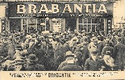 Distribution d'échantillons Uitdeling van stalen Brabantia. Foire commerciale de Bruxelles 1922