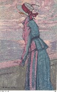 (Jeune femme regardant la mer)