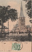 Kiosque - Ciney, Eglise - DS. Colorisé - 06-08-1904 - Nels, Brux - Série 54, N° 9