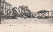 Kiosque - Charleroi, Place du Sud - DS. NB - 08-06-1903 - Edition Surin