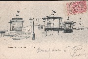 Kiosque - Blankenberghe, Entrée du Pier - O.V.S. - Edit Brux - DS. NB -  9 sept 1904