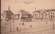 Kiosque - Charleroi, Pl Ville Haute, Hôtel de Ville - DD. Sépia - Edit S.A. BG. - M. Marcovici édit Brux - N° 8