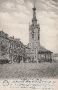 Kiosque - Chimay, Grand´ Place - DD. NB - 04-12-1919 - Logo DESAIX palette - Belgique Historique
