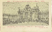 183075ème anniversaire de l'indépendance 1905. Bruxelles Motif triomphal du Palais du Cinquantenaire. Arch Ch. Girault