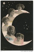 (5 femmes dans un croissant de lune - Colonna Romano,Toledo, Garrick, Saulier, Piron)