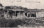Ruines de Nieuport 1914-1918. Abris le long de la route de Nieuport-Bains