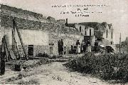 Ruines de Nieuport 1914-1918. Place de l'Esplanade, l'ancienne caserne