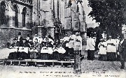 Poperinghe. Couronnement ND 1909 - Le Clergé au passage du Cortège