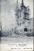 Campagne de 1914. Ruines d'Ypres. Incendie du Beffroi (22 Novembre 1914)