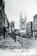 Campagne de 1914. Ruines d'Ypres. Halles et Rue de Lille