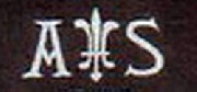 initiales A S à la fleur de lys