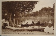 Rhode-St-Genèse Sept-Fontaines coin de l'embarcadère(barque)
