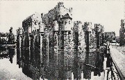 Gent 's Gravensteen Gezien van de Onthoofdingbrug(1180)