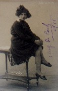 Photo carte dédicacée 1916. Meg De Cock. Photo Polak Bruxelles