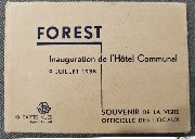 Forest.Inaguration de l'Hôtel Communal Souvenir de la visite officielle des locaux