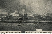 Incendie au polder Ferdinand. Ruines. Les troubles d'Anvers 
