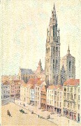 Antwerpen. De Hoofdkerk. Anvers. La cathédrale