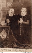 Adrien Key. Marie de Deckere seconde femme de Gilles de Schmidt et une  de leurs filles (Volet du Triptyque). Musée Royal d'-Anvers