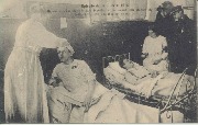 Episode de la guerre 1914 Derniers soins aux blessées belges avant leur départ de Gand
