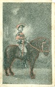 Enfant en tenue de Jockey sur un poney