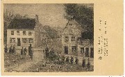 Oude huizen Vieilles maisons Grimberghen. d'après le tableau de Louis Wilmet 