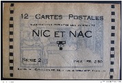 Série 2 de Nic et Nac - Lot de 12 cartes. Expansion belge (albums mélangés)