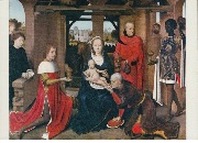 Brugge St. Janshospitaal Hans Memling (1433-1494)  Aanbidding der Wijzen MidDenpaneel 