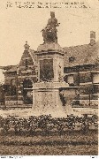 Vilvorde. Monument Jean Portaels et la Gare. Vilvoorde. Standbeeld van Jan Portaels en de Statie