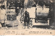 1914 Auto blindée - Photo prise de la route de Tirlemont près des lignes allemandes  A steel sheeted auto