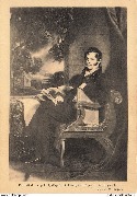 Exposition historique 1830 Palais d'Egmont Portrait de Léopold I d'après G.Dawe Gravé par S.W.Reynolds