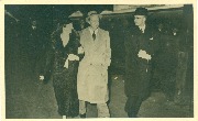 le roi Leopold avec la princesse Ingebord mère de la reine Astrid en Suède Mars 1938