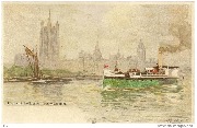 London Bridge : Houses of Parliament : Penny Steamer